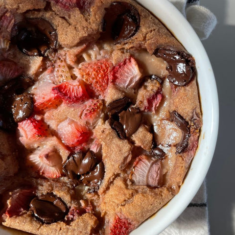 Strawberry & Chocolate Vegan Collagen Baked Oats