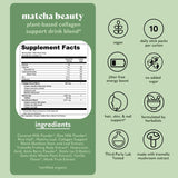Load image into Gallery viewer, Plant-Based Collagen Support Blend Trio matcha beauty nutrition facts