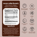 Load image into Gallery viewer, Plant-Based Collagen Support Blend Trio cacao calm beauty nutrition facts