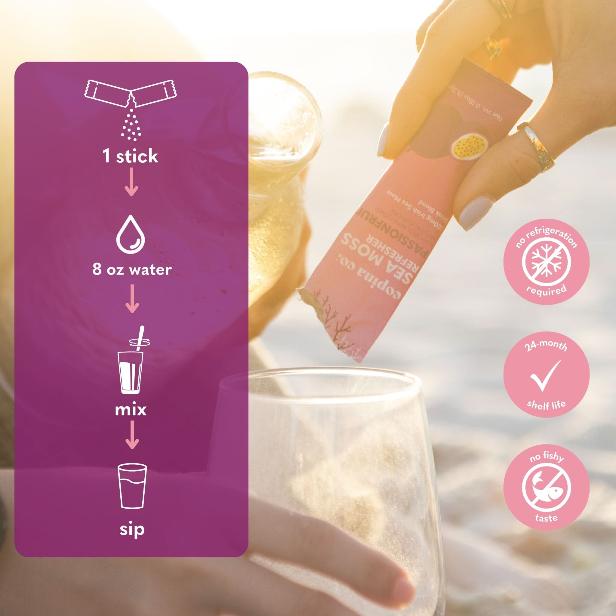 Passionfruit Sea Moss Refresher: Energize with Natural Goodness